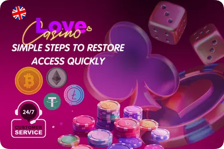 Infographic showing quick fixes for love casino login issues