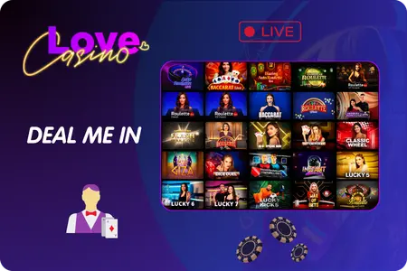 Live dealer roulette blackjack tables
